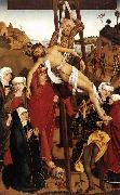 PLEYDENWURFF, Hans Crucifixion of the Hof Altarpiece sg oil painting on canvas